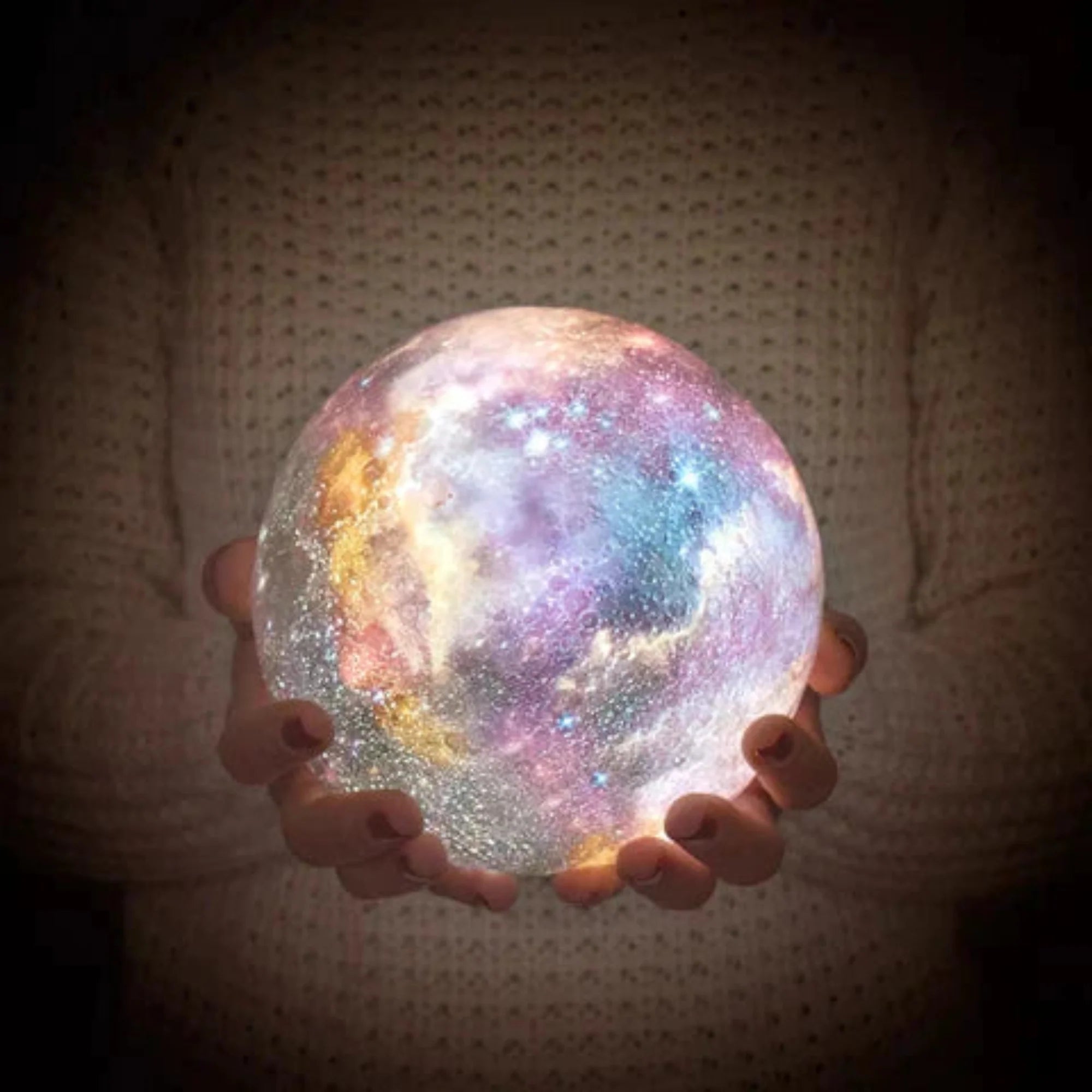 Galaxy Moon Lamp
