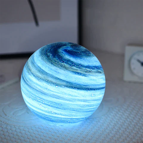 Glass Moon Lamp