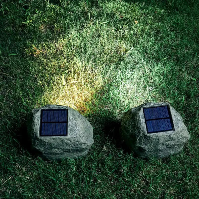 Solar Stone Pathway Lights