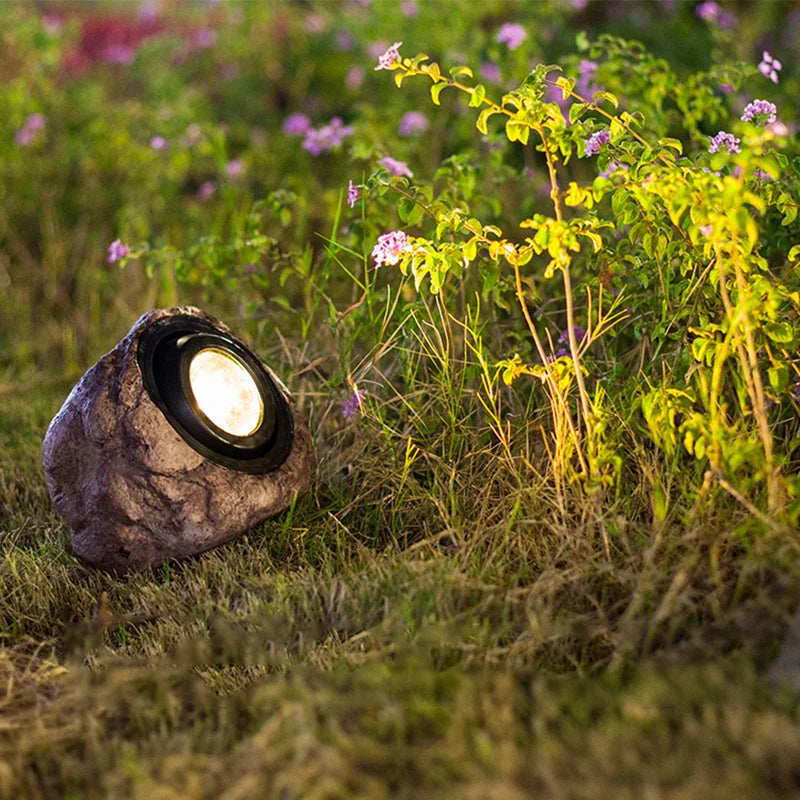 Solar Stone Pathway Lights