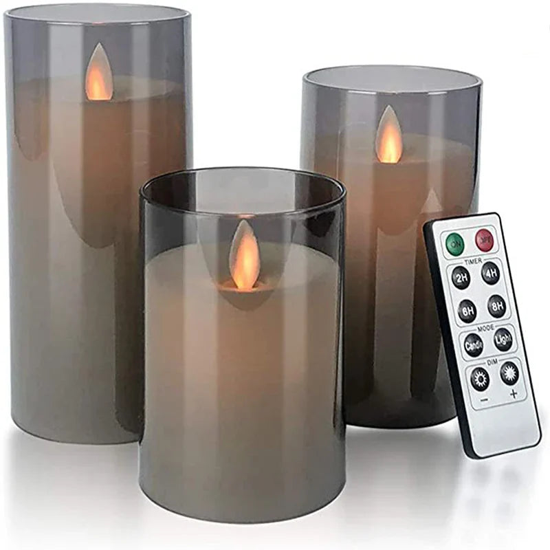 Flameless Candle 3-Piece Set