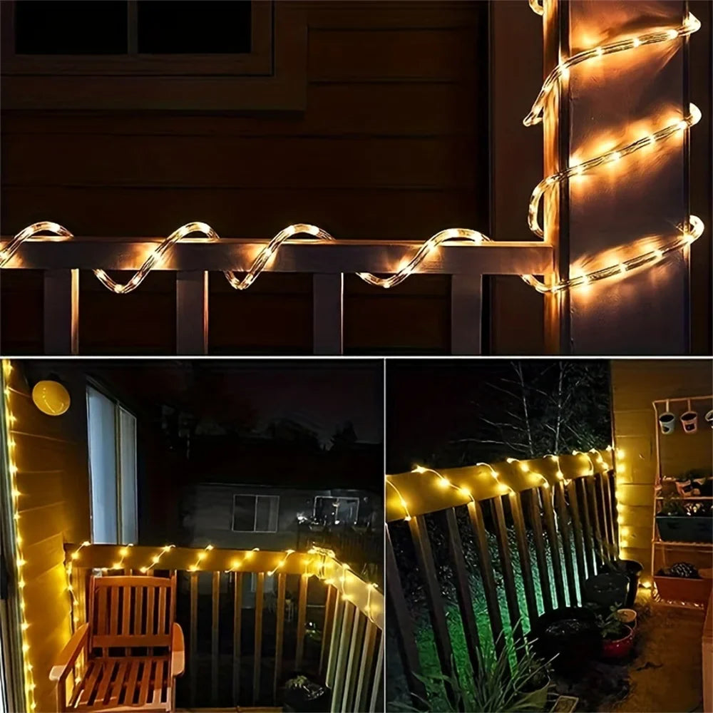 Solar Waterproof LED Rope Lights
