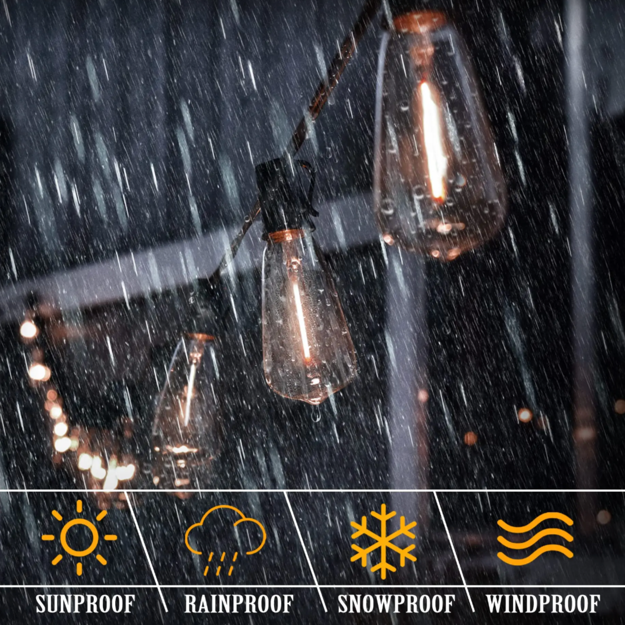Shatterproof Outdoor String Lights
