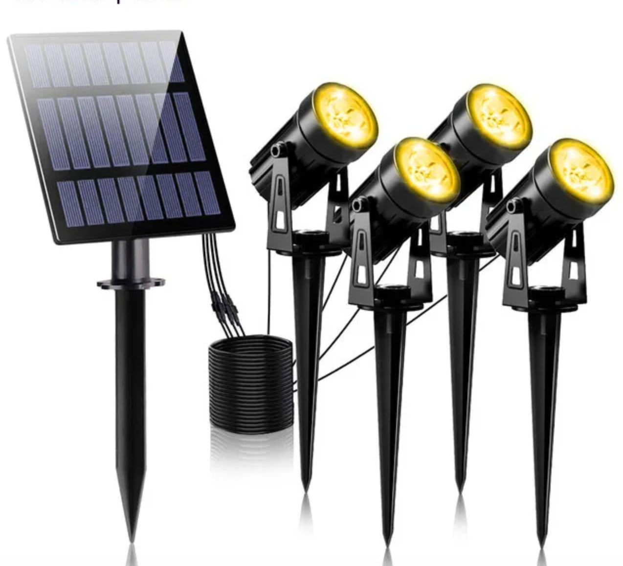 Solar Spotlights 5-Piece Set