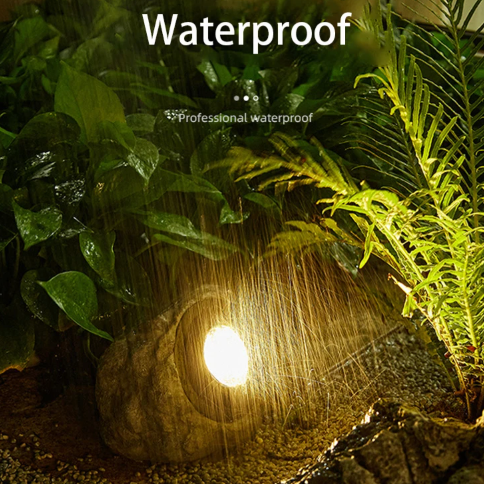 Solar Stone Pathway Lights