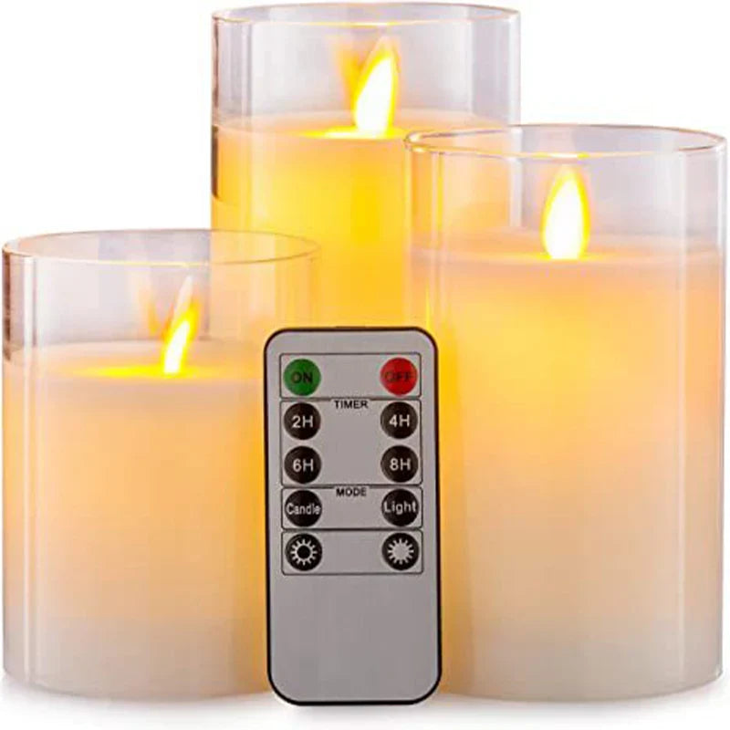 Flameless Candle 3-Piece Set