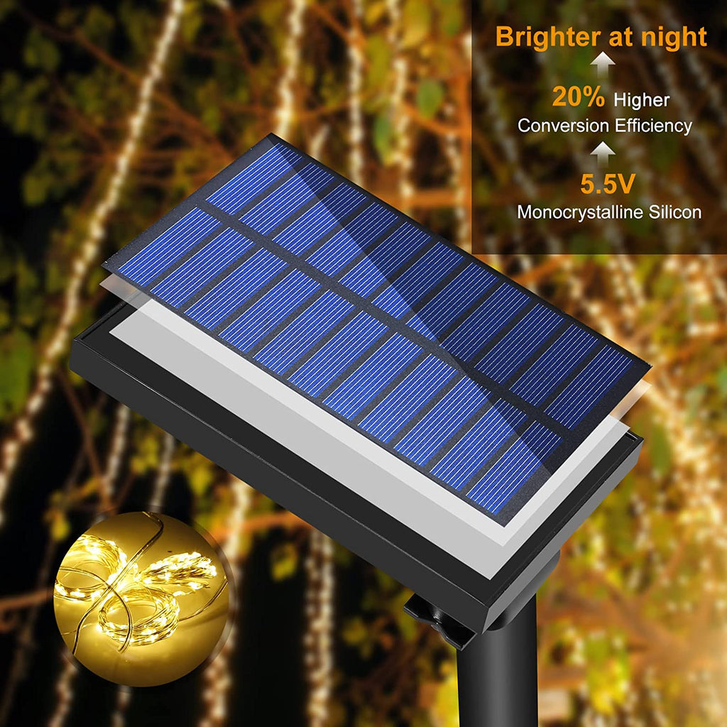 Solar Outdoor Curtain Lights