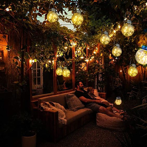 Solar Glass Globe Lantern