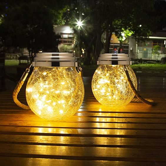 Solar Glass Globe Lantern