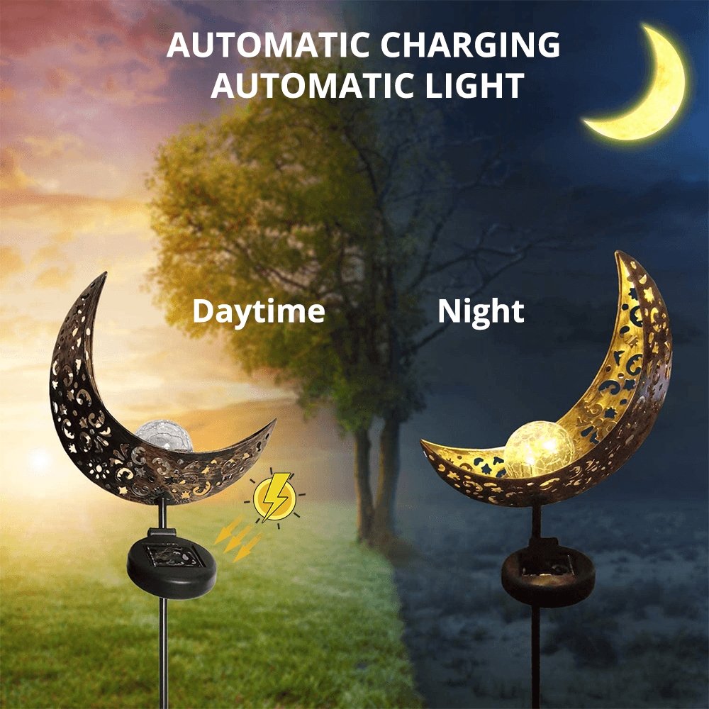 Solar Outdoor Half-Moon Light