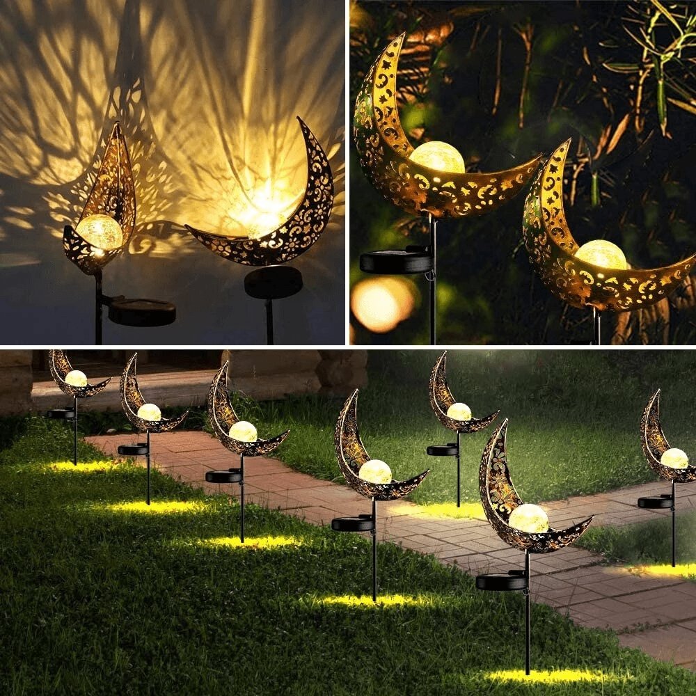 Solar Outdoor Half-Moon Light