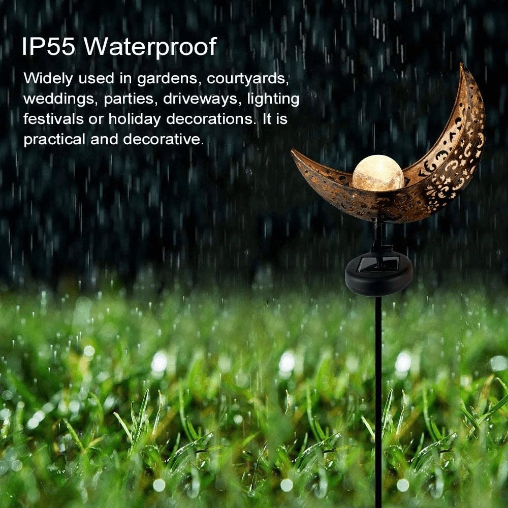 Solar Outdoor Half-Moon Light